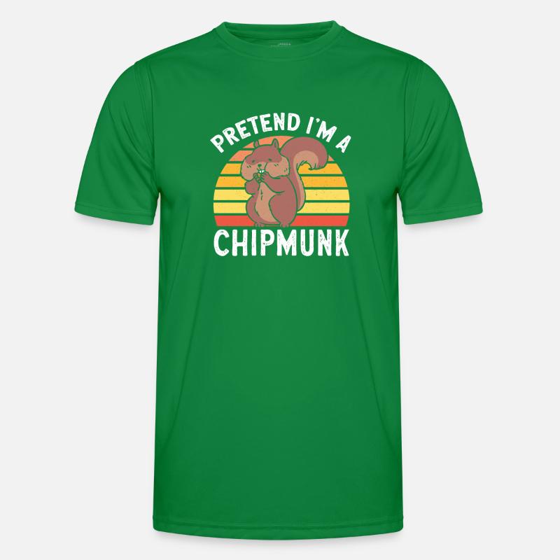 Chipmunk Rodent Gift Men's Functional T-Shirt