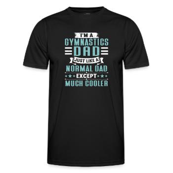 Acrobate Gymnaste Gymnastique Gymnastique Tumbling - T-shirt sport Homme - noir - Devant - AI Model Male 178 dark (178cm)