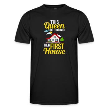 Home Home House Purchase Property - Men's Functional T-Shirt - black - Front - AI Model Male 178 dark (178cm)