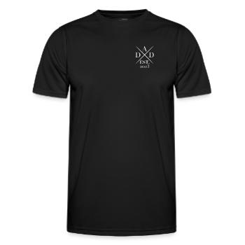 Dad est. 2023 expectant fathers family parents - Men's Functional T-Shirt - black - Front - AI Model Male 178 dark (178cm)
