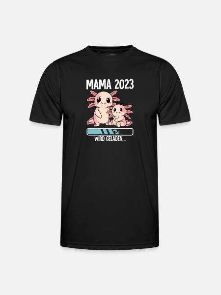 Werdende Mama 2023 - Männer Funktions-T-Shirt - Schwarz