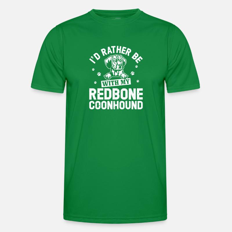 Redbone Coonhound Hund Geschenk Männer Funktions-T-Shirt