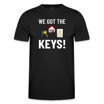Home Home House Purchase Property - Men's Functional T-Shirt - black - Front - AI Model Male 178 dark (178cm)