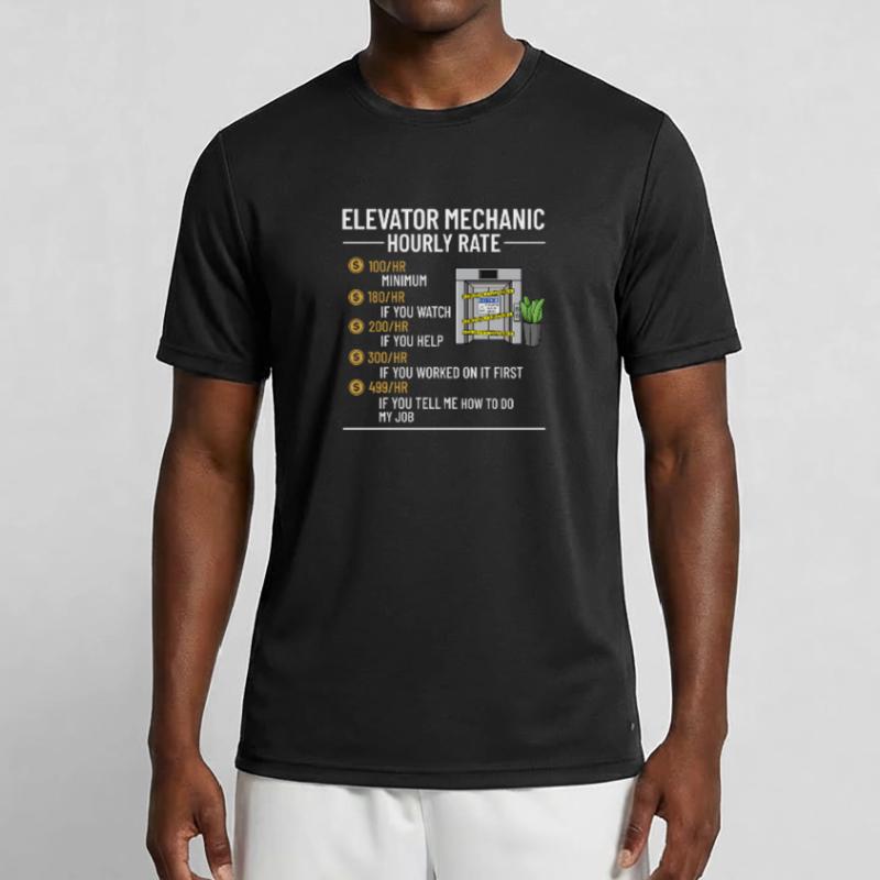 Elevator Elevator Technician Elevator Elevator Men's Functional T-Shirt