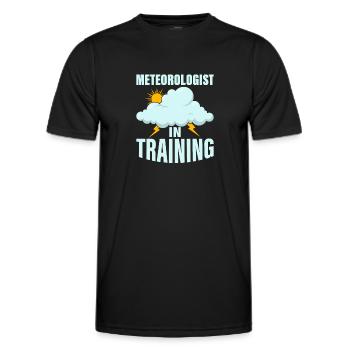Meteorologist in Training Weather Meteorology - Men's Functional T-Shirt - black - Front - AI Model Male 178 dark (178cm)