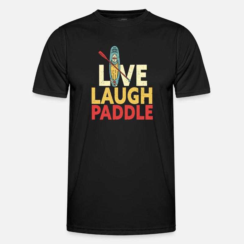 SUP Paddle Board Paddleboarding - Men's Functional T-Shirt - black