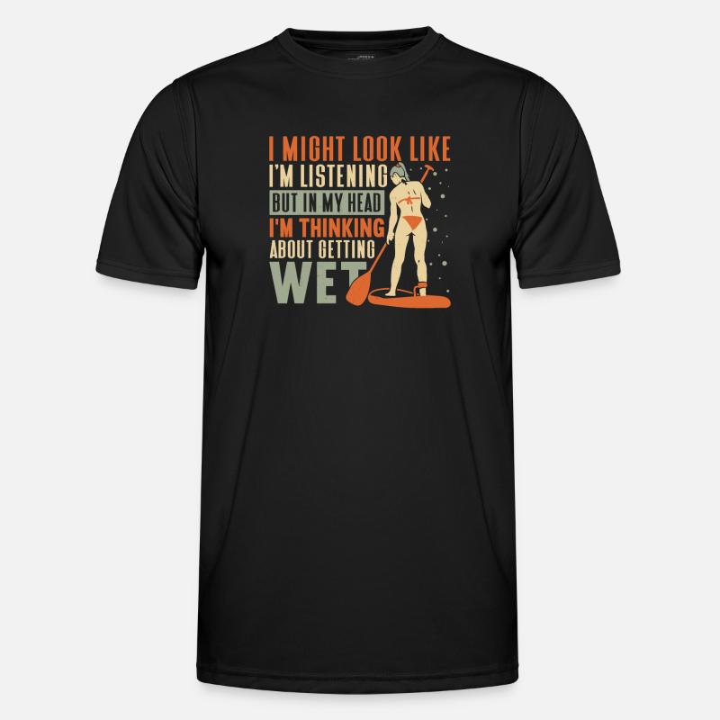 SUP Paddle Board Paddleboarding - Männer Funktions-T-Shirt - Schwarz