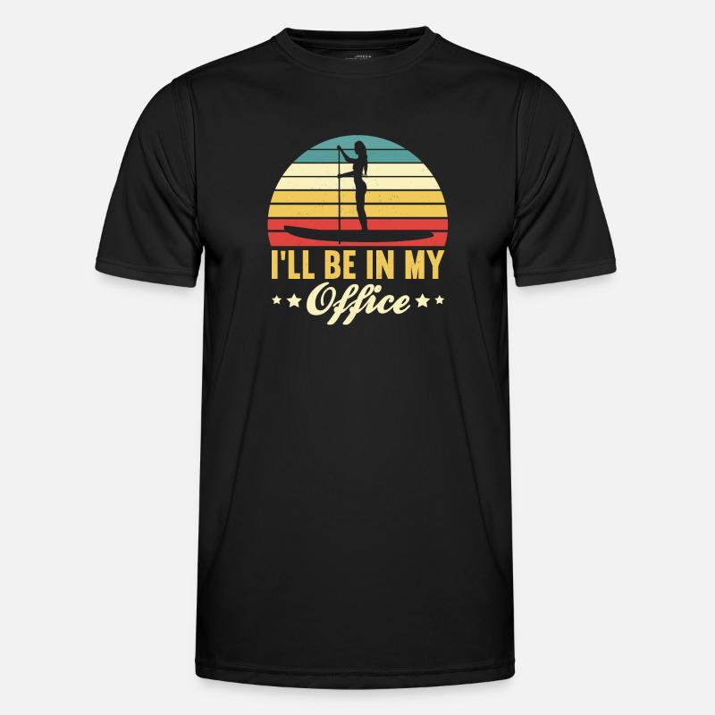 SUP Paddle Board Paddleboarding - Männer Funktions-T-Shirt - Schwarz