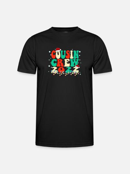 Sød fætter-kusine-jul - Fætre og kusiner matchende paja - Funktionsshirt til herrer - sort
