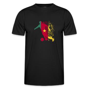 Cameroon National Team World Cup - Men's Functional T-Shirt - black - Front - AI Model Male 178 dark (178cm)