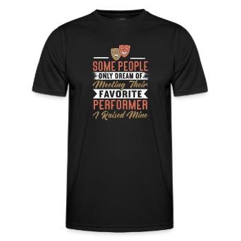 Actress Drama Broadway Musical Theater - Men's Functional T-Shirt - black - Front - AI Model Male 178 dark (178cm)