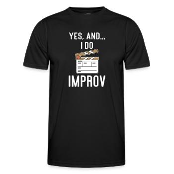 Actress Drama Broadway Musical Theater - Men's Functional T-Shirt - black - Front - AI Model Male 178 dark (178cm)