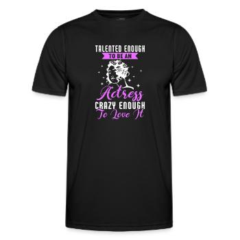 Actress Drama Broadway Musical Theater - Men's Functional T-Shirt - black - Front - AI Model Male 178 dark (178cm)