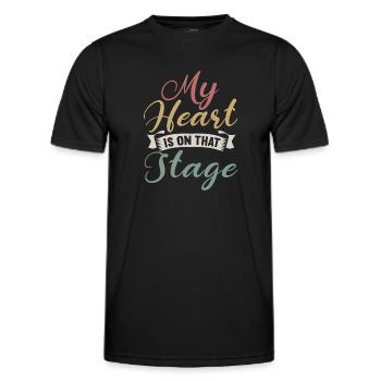 Actress Drama Broadway Musical Theater - Men's Functional T-Shirt - black - Front - AI Model Male 178 dark (178cm)