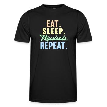 Actress Drama Broadway Musical Theater - Men's Functional T-Shirt - black - Front - AI Model Male 178 dark (178cm)