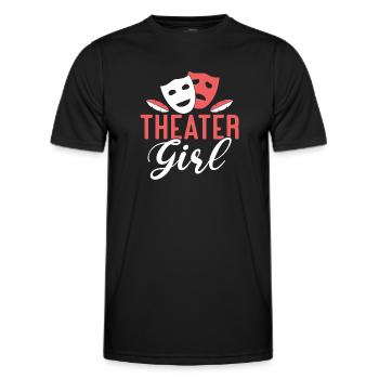 Actress Drama Broadway Musical Theater - Men's Functional T-Shirt - black - Front - AI Model Male 178 dark (178cm)