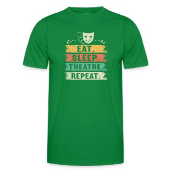 Actrice Drame Broadway Musical Theater - T-shirt sport Homme - vert - Devant - AI Model Male 178 dark (178cm)
