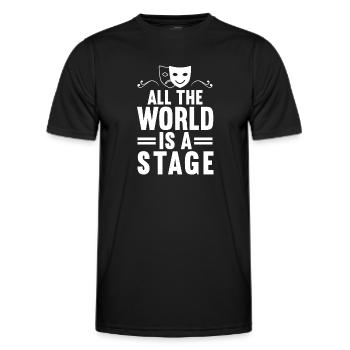 Actress Drama Broadway Musical Theater - Men's Functional T-Shirt - black - Front - AI Model Male 178 dark (178cm)