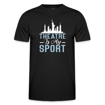 Actress Drama Broadway Musical Theater - Men's Functional T-Shirt - black - Front - AI Model Male 178 dark (178cm)