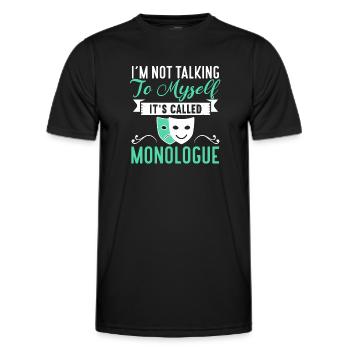 Actress Drama Broadway Musical Theater - Men's Functional T-Shirt - black - Front - AI Model Male 178 dark (178cm)