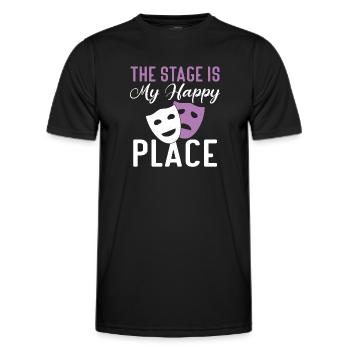 Actress Drama Broadway Musical Theater - Men's Functional T-Shirt - black - Front - AI Model Male 178 dark (178cm)