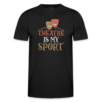 Actress Drama Broadway Musical Theater - Men's Functional T-Shirt - black - Front - AI Model Male 178 dark (178cm)