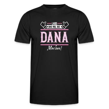 Dana Geschenkidee Geschenk Geburtstag - Männer Funktions-T-Shirt - Schwarz - Vorne - AI Model Male 178 dark (178cm)