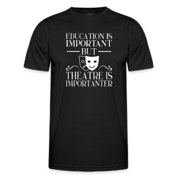 Actress Drama Broadway Musical Theater - Men's Functional T-Shirt - black - Front - AI Model Male 178 dark (178cm)