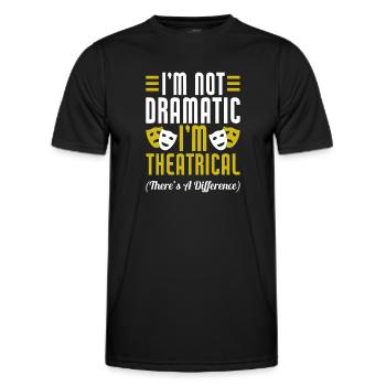Actress Drama Broadway Musical Theater - Men's Functional T-Shirt - black - Front - AI Model Male 178 dark (178cm)