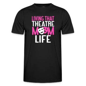 Actress Drama Broadway Musical Theater - Men's Functional T-Shirt - black - Front - AI Model Male 178 dark (178cm)