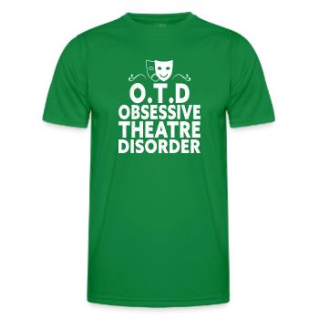 Actrice, Drame, Broadway, Comédie musicale - T-shirt sport Homme - vert - Devant - AI Model Male 178 dark (178cm)