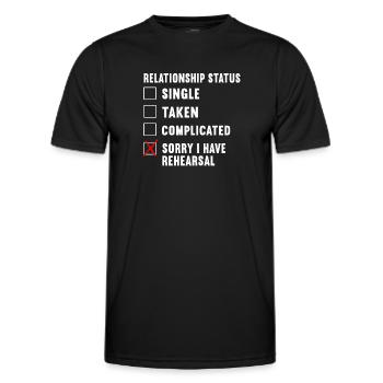 Actress Drama Broadway Musical Theater - Men's Functional T-Shirt - black - Front - AI Model Male 178 dark (178cm)