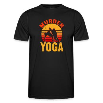 Lutte Lutte Lutteur Lutteur Cadeau de lutteur - T-shirt sport Homme - noir - Devant - AI Model Male 178 dark (178cm)