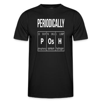 Periodically Posh - Men's Functional T-Shirt - black - Front - AI Model Male 178 dark (178cm)