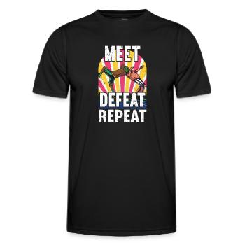 Lutte Lutte Lutteur Lutteur Cadeau de lutteur - T-shirt sport Homme - noir - Devant - AI Model Male 178 dark (178cm)
