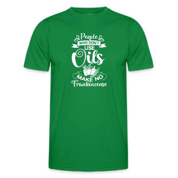 Essential Oil Diffuser Aromatherapy Plants - Men's Functional T-Shirt - kelly green - Front - AI Model Male 178 dark (178cm)