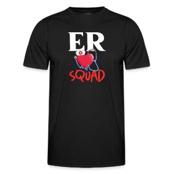 Emergency Room Emergency Nurse First Aid - Men's Functional T-Shirt - black - Front - AI Model Male 178 dark (178cm)