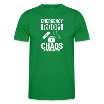 Emergency Room Emergency Nurse First Aid - Men's Functional T-Shirt - kelly green - Front - AI Model Male 178 dark (178cm)