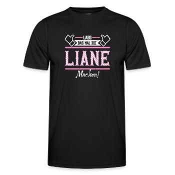 Liane Geschenkidee Geschenk Geburtstag - Männer Funktions-T-Shirt - Schwarz - Vorne - AI Model Male 178 dark (178cm)