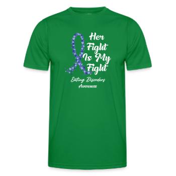 Son combat est mon combat dans cette famille que nous combattons - T-shirt sport Homme - vert - Devant - AI Model Male 178 dark (178cm)