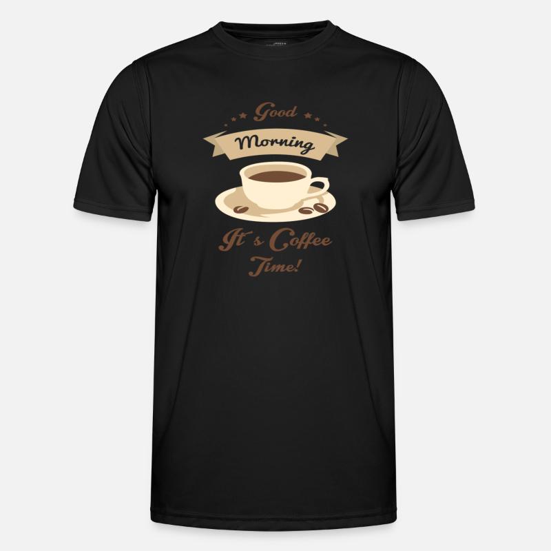 Bonjour, c’est l’heure du café T-shirt sport Homme