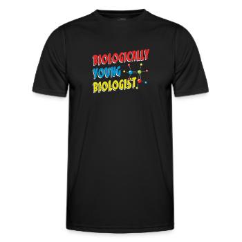 Biology Biologist Children Biology - Men's Functional T-Shirt - black - Front - AI Model Male 178 dark (178cm)