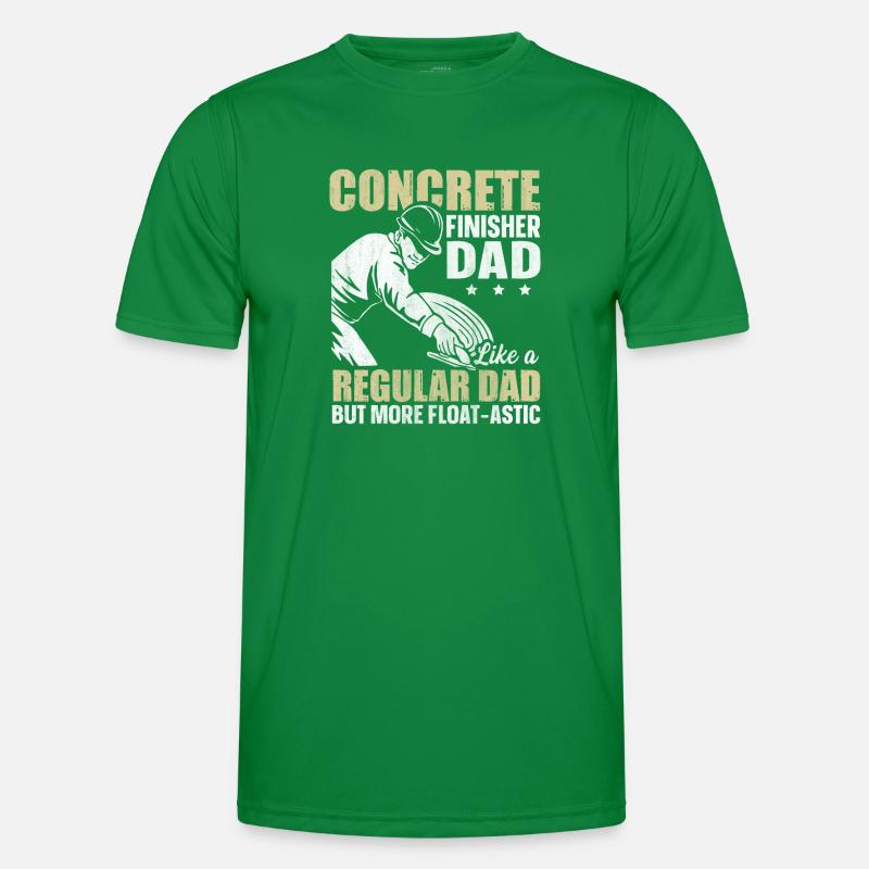 Float-Astic Concrete Finisher Dad Betonbauer Männer Funktions-T-Shirt
