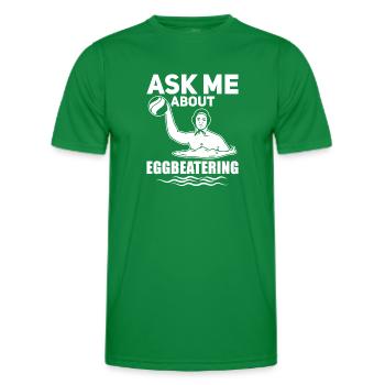 Water Polo Wasserball - Männer Funktions-T-Shirt - Kelly Green - Vorne - AI Model Male 178 dark (178cm)