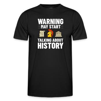 Geschichte Lehrer Lektion Professor Historiker - Männer Funktions-T-Shirt - Schwarz - Vorne - AI Model Male 178 dark (178cm)