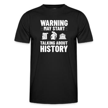 Geschichte Lehrer Lektion Professor Historiker - Männer Funktions-T-Shirt - Schwarz - Vorne - AI Model Male 178 dark (178cm)