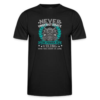 Vikings - Männer Funktions-T-Shirt - Schwarz - Vorne - AI Model Male 178 dark (178cm)