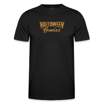 Halloween Komisch - Männer Funktions-T-Shirt - Schwarz - Vorne - AI Model Male 178 dark (178cm)