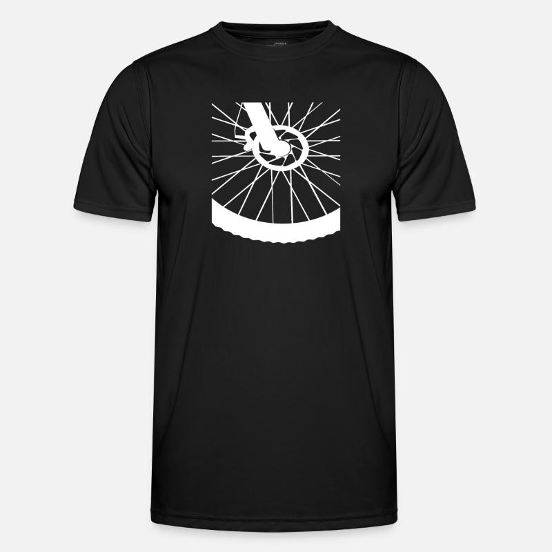 Bicycle Tire Gift Wheel - Men's Functional T-Shirt - black