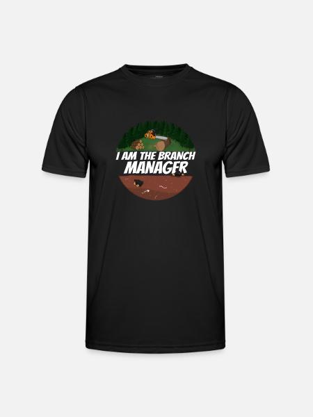 Tronçonneuse Tronçonneuse - T-shirt sport Homme - noir